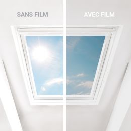 Film anti chaleur pour velux - Argent chromé clair- Haute durabilité