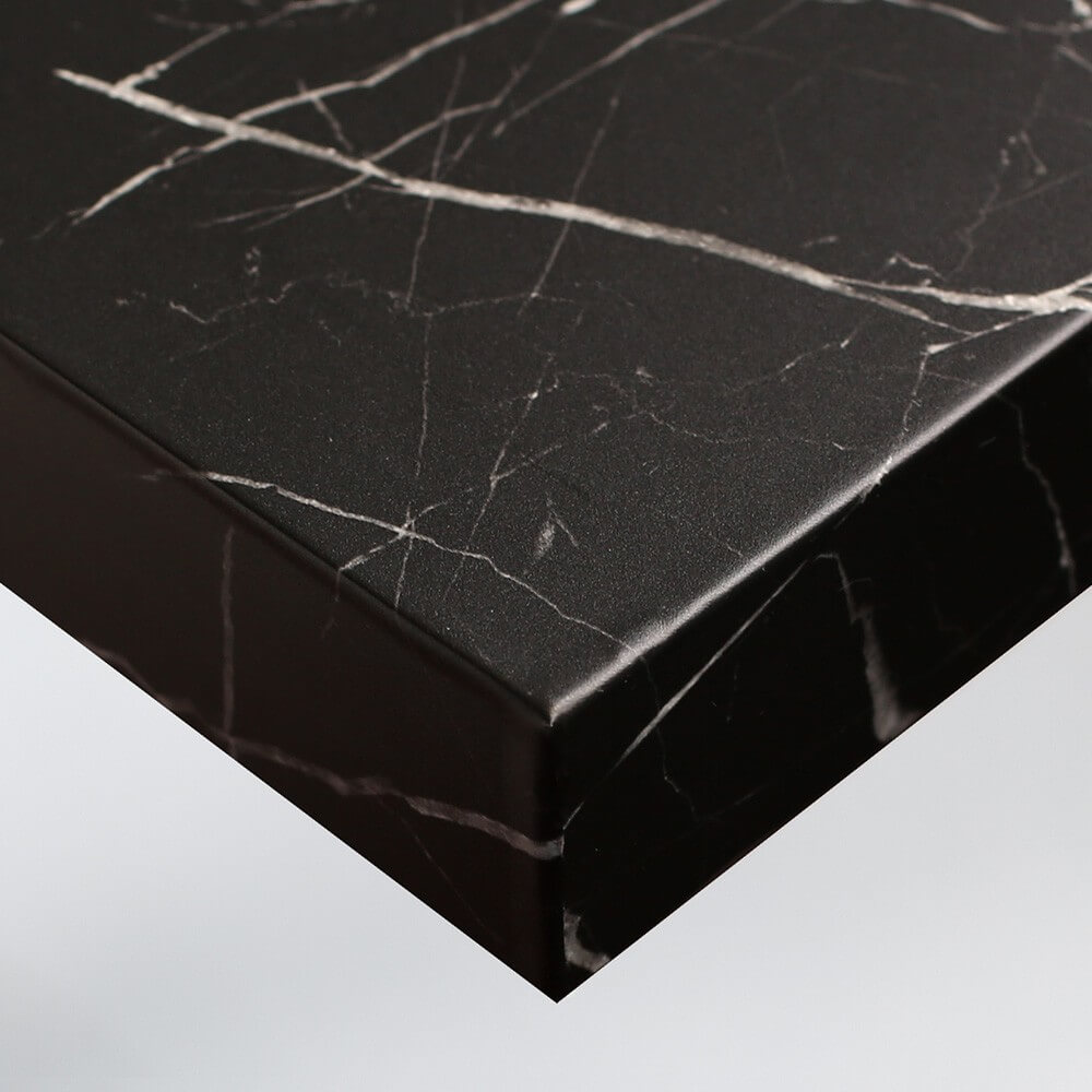 1x Rouleau adhésif mural Papier adhésif pour meuble Adhésif marbre noir  Adhésif