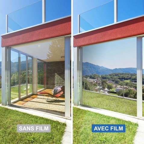 Film fenetre anti regard adhesif occultant fenêtre film pour vitre